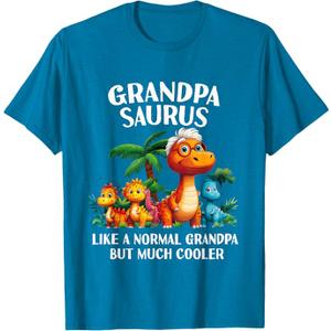 Grandpasaurus Grandpa Saurus Grandfather Men Matching Family T-Shirt, S