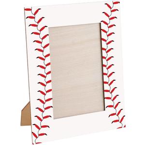 Denylo pro Baseball Picture Frame 4x6 Inch Baseball Tabletop Picture Frame Sports Theme Photo Frame Wood Frame Gifts for Father's Day Team Player Women Men Athletes