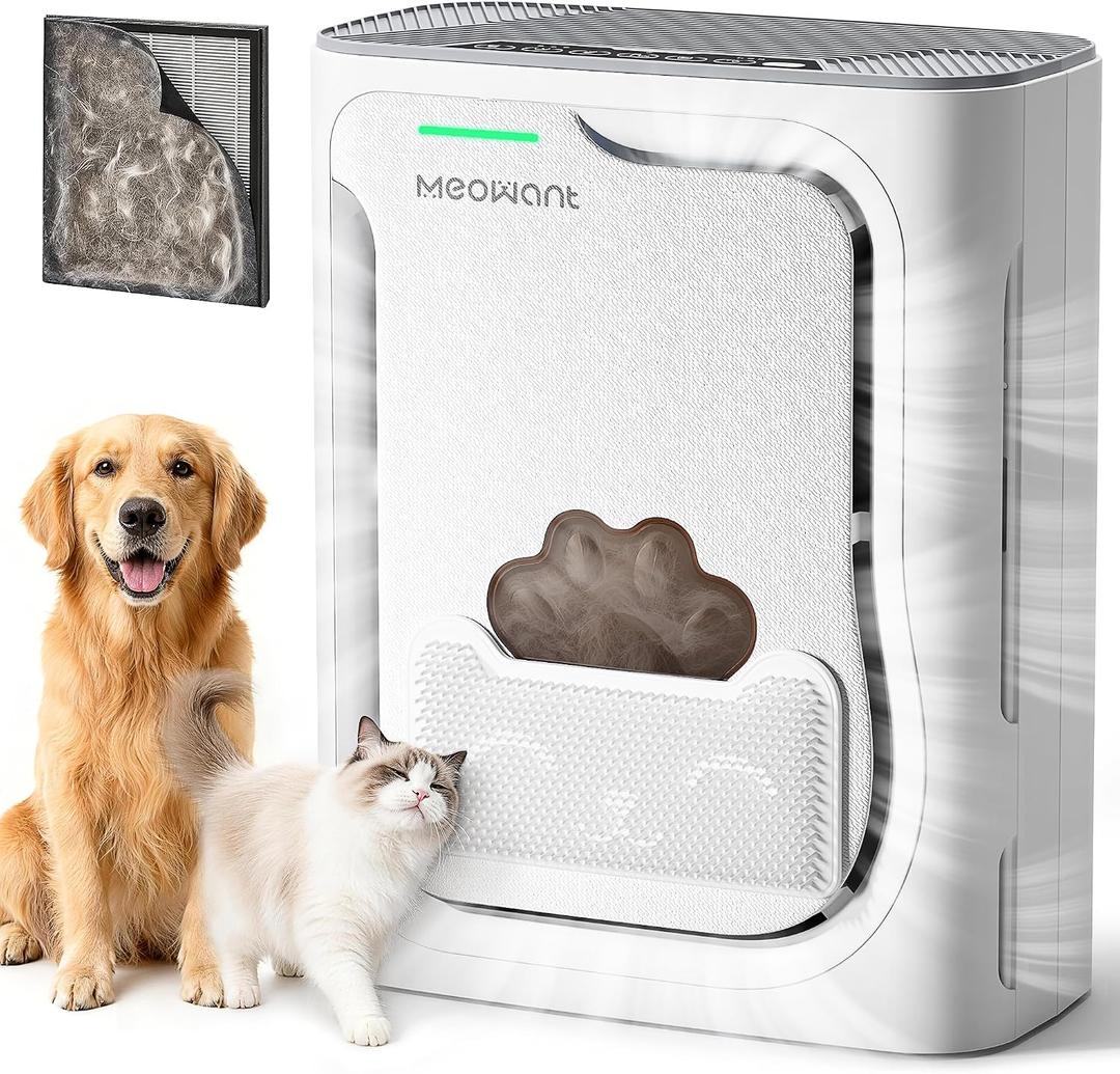 Meowant Air Purifiers for Home Pets, U-Shaped Air Inlet Pet Air Purifier for Home Large Room 2200Ft², H13 HEPA Filter, Washable Pre-Filter, PM2.5 Air Quality Monitor, Air Cleaner for Pet Hair Dander