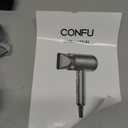 Confu Ionic Blow Dryer 1600W, Portable Lightweight Fast Drying Negative Ion Hairdryer Blowdryer, 3 Heat Settings & Infinity Speed, with Diffuser and Concentrator Nozzle for Home & Travel