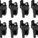 OCPTY UF742 Ignition Coil Compatible with 2016-2019 for Cadillac for CTS 6.2L/V8 for 8 Coil Packs-4 Pins