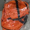 Extra Large Storage Duffle Bag with Zippers and Handles, Big Foldable Duffle Bag for Travel (Orange)