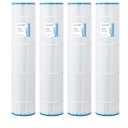 SV-7495 Swimming Pool and Spa Replacement Filter Cartridge Replaces for Unicel-7495 125Sq.ft Filbur FC-1296 PA126 Hayward SwimClear C5020,5000, CX1260RE 71253 4 Pack