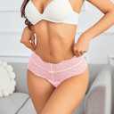 Avidlove Womens Underwear Lace Panties for Women Hipster Sexy Briefs Low Waist Thong Ladies Underpants 1 or 3 Pack S-XXL (L)