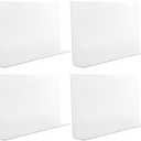 Luxshiny 4Pcs Shower Splash Guard - Transparent PVC Bathtub Water Barrier for Corner Protection and Easy Installation