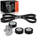 A-Premium Engine Serpentine Belt Drive Kit Compatible with Jeep, Dodge & Chrysler Cars - Compass 2008-2017, Journey 2009-2017, 200 2011-2014, Patriot, Avenger, Caliber, Sebring - 1.8L 2.0L 2.4L