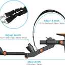 VR Gunstock for Meta Quest 2 Quest 3 Quest 3S Quest Pro Adjustable FPS Gaming Controller Accessories with Quick Magnetic Attachment Cheek Pad for Immersive VR Gameplay (Black)
