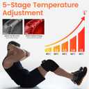 Red Light Therapy for Knee, Heated and Massage Knee Brace for Pain Relief, with 5 Heat Levels & 8 Vibration Modes,Infrared Red Light Therapy for Body/Elbow/Shoulder,Gifts for Women Men.