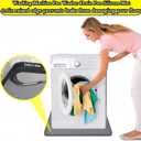 2727inch Washer Drain Pan Silicone Mat, With Raised Edge Washing Machine Silicone Mat, Multi-function Non Slip, Soft Foldable Portable Waterproof Padgrey