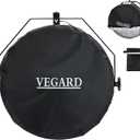 2 x VEGARD Wall Mounted Non Oscillating Fan Cover, Heavy-Duty 600D Oxford Cloth Waterproof & Dustproof for Industrial Indoor Outdoor Fans,Black, (Cover Only)