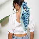 2 x AWAYTR 35 Satin Head Scarves Women Like Silk Scarf Hair Bandanas Women Matte Neck Scarf Head Wrap Hair Headscarf