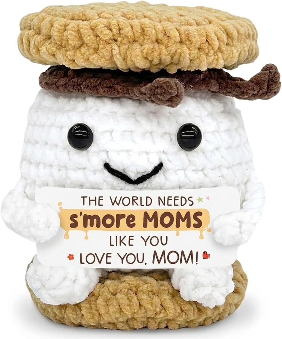 Smore Crochet Mothers Day Gifts for Mom - Mom Birthday Gifts from Daughter Son, Smore Crochet for Mothers Day Decorations, Sweet Gift for Grandma Mother in Law Step Mama
