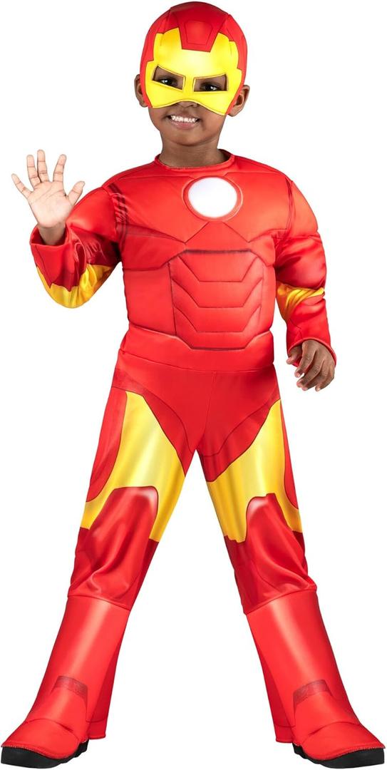 MARVEL Iron Man Deluxe Costume Halloween Dress Up (3T/4T)