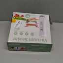 Fiii Portable Vacuum Sealer for Food, Compact Vacuum Sealer with Visible Water Tank, 30 Reusable Vacuum Bags, Handheld Sealer Machine, Pure White