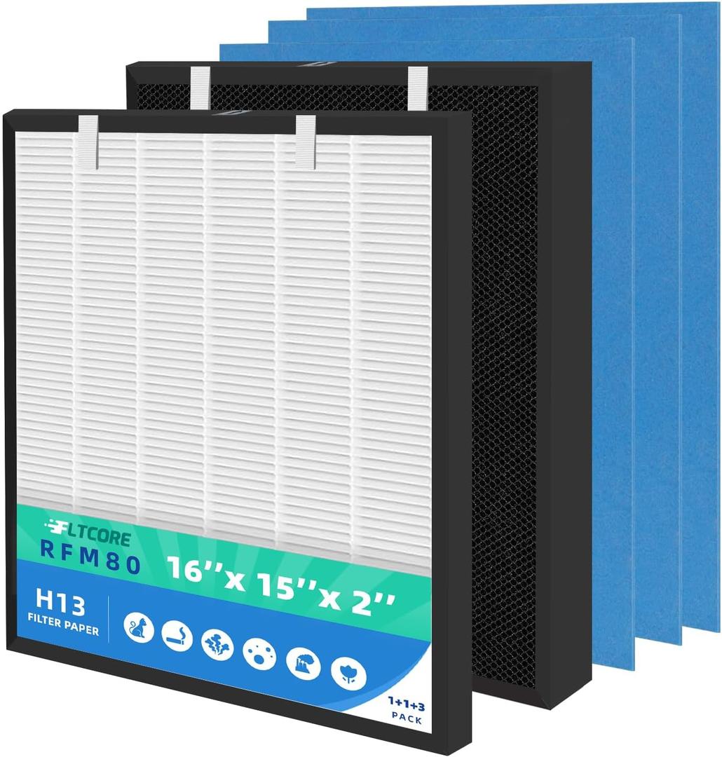 RFM80 Replacement Filter for Oransi Max Air Purifier (Model OVHM80)