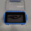 Small Dry Box Waterproof Box for Kayaking, Floating Waterproof Storage Container Water Tight Box Water Proof Blue Phone Box, 6.5" L x 4.3" W x 3.4" H, Blue