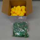 Foilswirl 24 Pcs St. Patrick's Day Rubber Ducks, 2 inch Green Shamrock Rubber Duckies Bulk Green Lucky Duck Float Bath Decor St. Patrick's Day Party Favors Gift Exchange
