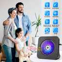 Desktop CD Player with Speakers, CD Players for Home, Portable CD Player with Bluetooth Hi-Fi Stereo Sound,Remote Control,Supports CD/Bluetooth/FM Radio/U Disk/AUX/Timer/Repeat,Black