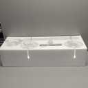 Bathroom Light Fixtures, 4-Light Black Vanity Light with Hand-Blown Globe Glass Shades, Bathroom Lights Over Mirror, Wall Sconces for Mirror, Kitchen, Bedroom