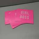 4 x Graphique 2024 Girl Boss Mini Wall Calendar | 7 x 7 | Thick Paper | Home & Office Organizer | Large Monthly Grid | 3 Languages & Marked Holidays | 4 Month Preview Page for 2025