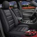 RAWAKORW Car Seat Covers Fit for Kia Sportage LX 2023 2024 2025, Full Set Waterproof Faux Leather Seat Covers Automotive Breathable Seat Cushion Protector(5 Seat Black)