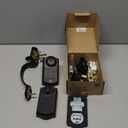 Veise Fingerprint Door Lock Set, Keyless Entry Door Lock, Front Handle Set, Electronic Keypad Deadbolt with Lever Handle, 2 Keys, Auto-Locking, One-time Codes, Easy to Install, Matte Black