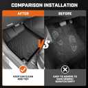 Mixsuper Floor Mat & Cargo Liner for Hyundai Kona 2018-2023/Kona N 2022-2023(No for EV),All Weather TPE Floor Liners with Trunk Mat & Backrest Protectors,Kona Accessories,Anti-Slip Floor Liners Set