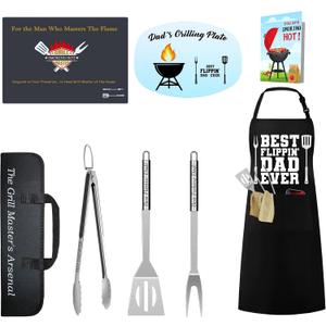 Grilling Smoker Accessories Outdoor Gifts for Dad, Unique BBQ Utensils Set for Blackstone Grill for Christmas Fathers Day & Birthdays | BBQ Tools Kit for Men