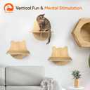 Cat Wall Shelves Furniture for Climbing - Cat House Wall Mounted - Indoor Wooden Floating Furniture - Different Models Including Shelves, Perches, Hammock, Bed, Bridges, Walkways
