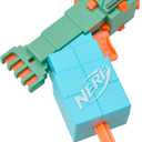 Nerf MicroShots Minecraft Guardian Mini Blaster, Minecraft Guardian Mob Design, Includes 2 Official Elite Darts, Priming Handle