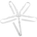High Chair Straps,5 Point Harness Strap Belt,Universal Baby Harness Seat Strap Holder for Most 5 Point High Chairs,Stroller Pram Buggy Pushchair(White)