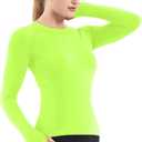 MathCat Seamless Workout Shirts for Women Long Sleeve Yoga Tops Sports Running Shirt Breathable Athletic Top Slim Fit XS