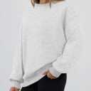 Trendy Queen Sweatshirts for Women Hoodies Oversized Crewneck Tops Sweaters Comfy Fall Winter Outfits Clothes 2026 Fashion