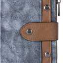 CLUCI Small Wallet for Women Leather Slim Womens Wallet Bifold Multi Card Holder Organizer Designer with Removable ID Window