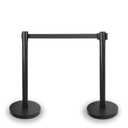 Crowd Control Stanchions with Retractable Belt 2 Pack
