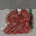 WILLBOND 50ft Christmas Tree Beads Artificial Pearls Garland Plastic Beads Roll for Christmas Tree Wedding DIY Decoration Supplies(Red)