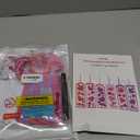 Winlyn 24 Sets Valentine's Day Decorations DIY Heart Bookmarks Valentine Craft Kits Blank Foam Bookmarks with Assorted Hearts Stickers for Kids Classroom Activities Reading Party Favors Gift Exchange