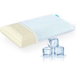 Zenith Standard Memory Foam Pillow  Dual-Sided Design with Cooling Side for Temperature Regulation & Comfort, Hypoallergenic, Anti-Dust Mite, Breathable with Punch Hole Technology