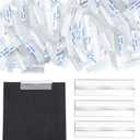 Tatuo 450 Pcs Earring Card Adapter Bulk Self Adhesive Lip Adapter Plastic Lip Hanger for Earring Card Necklace Jewelry Display, 1.54 x 0.43 inch