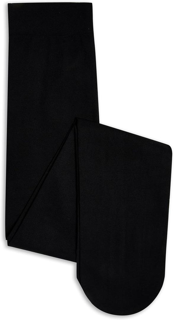 Danskin Girls' Dance Student Footed Tights (Black)