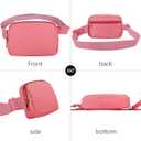 VOROLO Fanny Pack For Women And Men Crossbody Bag Belt Bag with Adjustable Strap Graduation Gifts Deep Pink