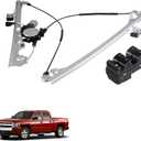 Front Left Driver Side Power Window Regulator with Motor & Power Master Window Switch Compatible for 2007-2013 Chevy Silverado/GMC Sierra 1500 2500HD 3500HD, Replace 741-442 & 20945129