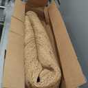 Hausattire Hand Woven Jute Braided Rug, 6 Round  Natural, Reversible Boho Entry Area Rugs for Kitchen, Living Room I Farmhouse Decorative Floor Rug, 6 Feet Round