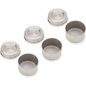 Stainless Steel Reusable Condiment and Snack Containers, Set of 3
