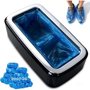 Shoe Cover Dispenser Automatic Shoe Cover Machine with 200pcs Shoe Covers Disposable Portable Automatic Shoe Cover Dispenser Shoe Booties Disposable Non Slip for Home Office Factory Supermarket