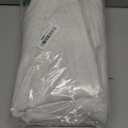 MIULEE White Linen Curtains 54 Inch Length 2 Panels for Bedroom Living Room, Soft Thick Linen Textured Natural Short Window Drapes Semi Sheer Light Filtering Back Tab Rod Pocket Burlap Look Decor