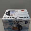 CHEFMAN Electric Kettle - 1.2L 1500W Hot Water Tea Pot with Infuser, BPA Free, Auto Shut Off, Boil-Dry Protection, Removable Lid, LED Light, Cordless Glass Electric Tea Kettle  Stainless Steel