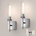 Wall Sconce,Battery Operated Wall Sconce 15000mAh Endurance 200 Hours Fast Charging Sconces Wall Decor Set of 2,Wall Sconces for Bedroom Living Room Hallway (Warm Light, Silver-3000K)