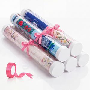 Thenshop 36" Mahjong Storage Tubes with Lids for Mats, White, 5 Pack