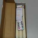 Meigic 6 Pcs Flameless Taper Candles with Remote, Timer, Plastic Battery Operated Window Candles, 9.6 Inches Ivory LED Candlesticks, for Halloween Christmas Home Decoration